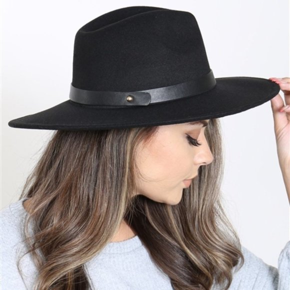 BEST SELLER Wide Brim Fedora Hat - Picture 1 of 3